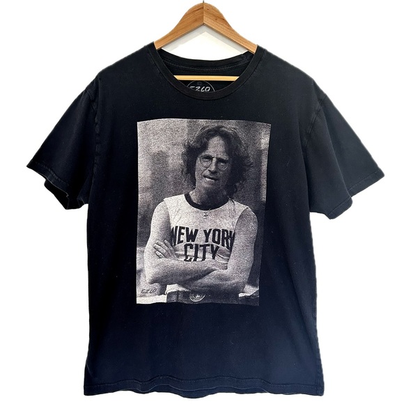 EZCO John Lennon Graphic Self Photo Tee Mens Size Large Vintage Washed New York - Picture 1 of 8
